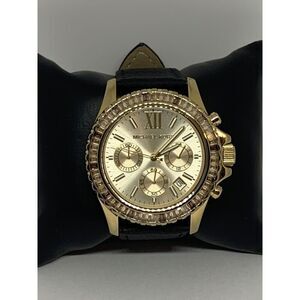 Michael Kors MK5874 Women's Leather Analog Dial Quartz Genuine Watch Watch BP611